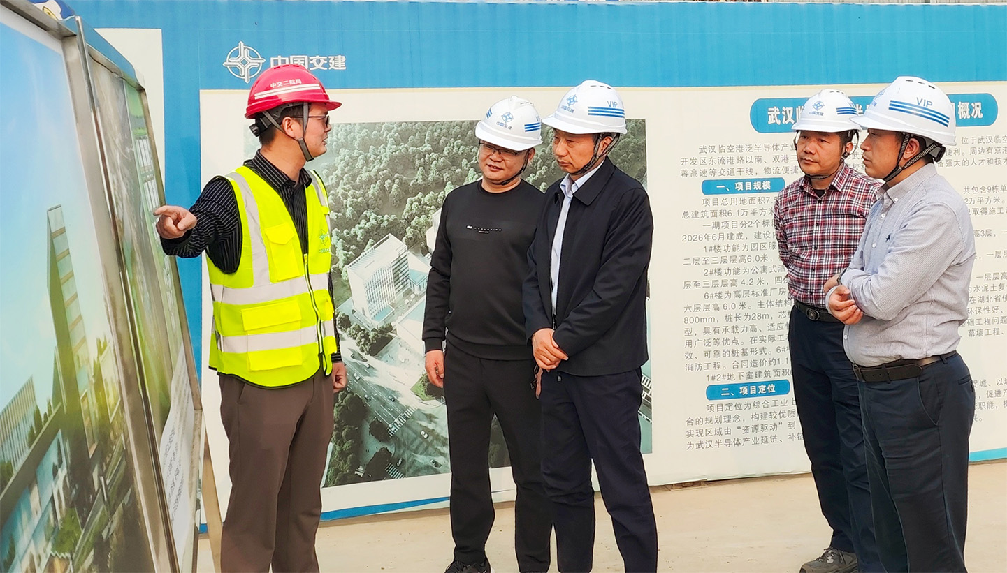 照片1—2026.3.14李宗平到武汉临空港泛半导体工业园项目开展“四不两直”清静检查